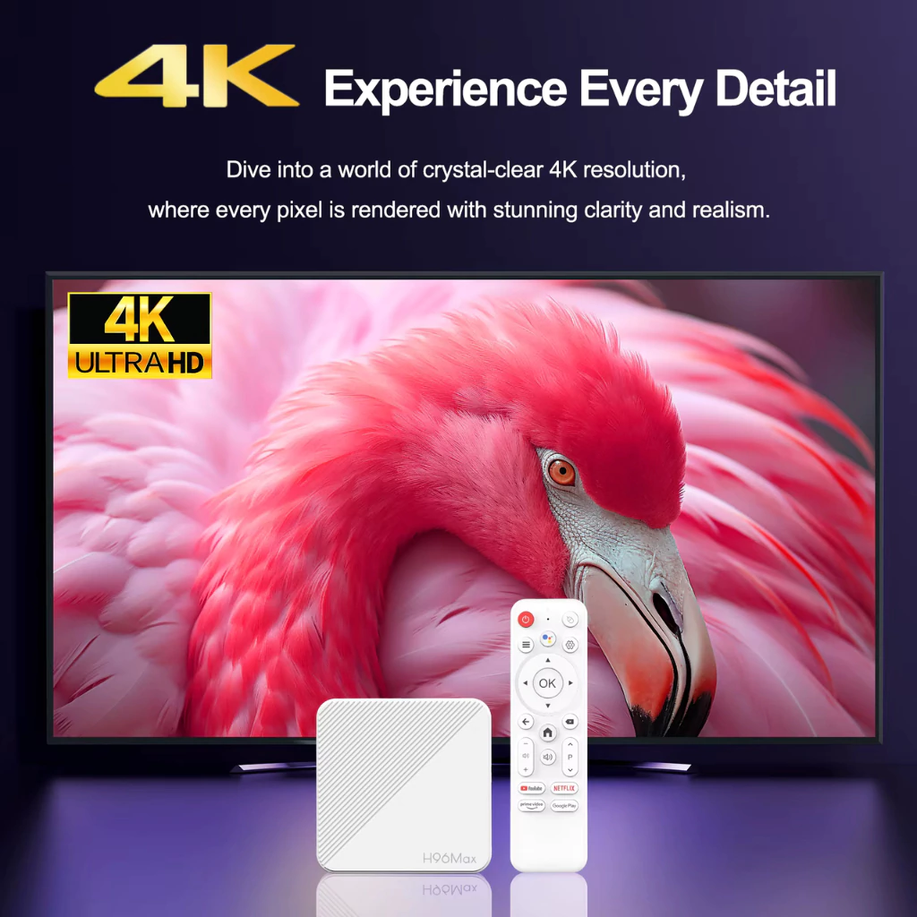 Tv Box H96 Max 4k 8gb Android 14 Dual - Image 2